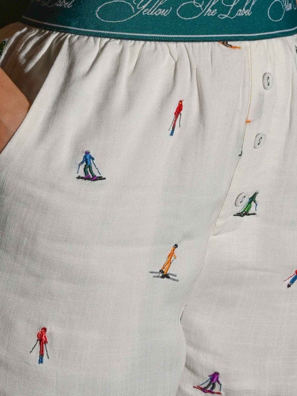 Yellow the label Linen Shorts M - Picture 4 of 9